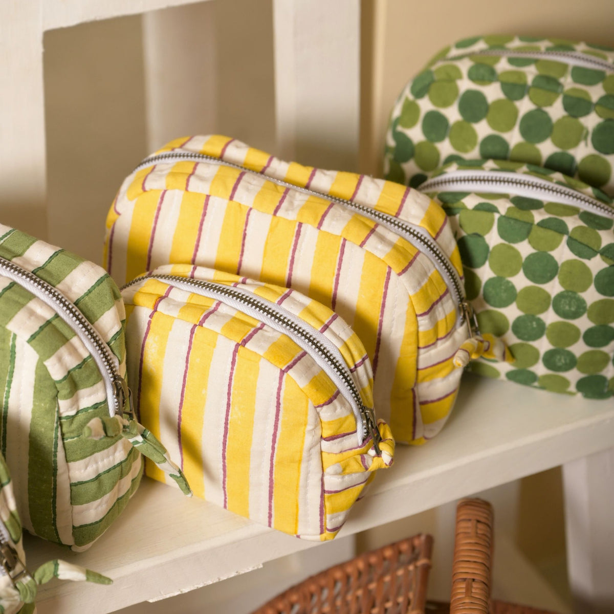 Basera Cotton Pouch – Stripes