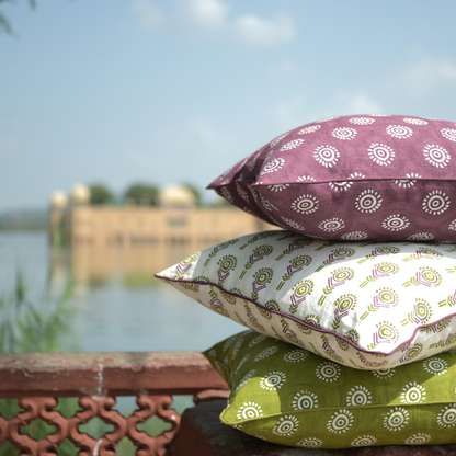 Bhor Linen Throw Pillow Cover