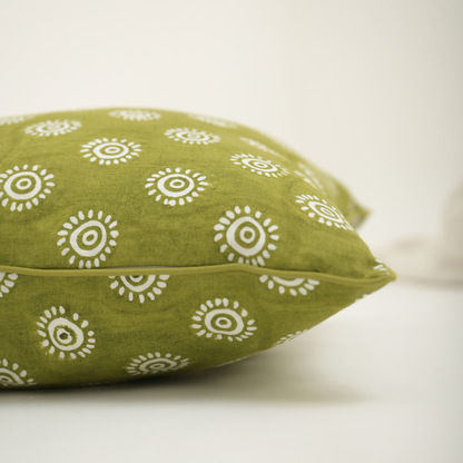 Bhor Linen Throw Pillow Cover