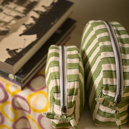 Basera Cotton Pouch – Stripes