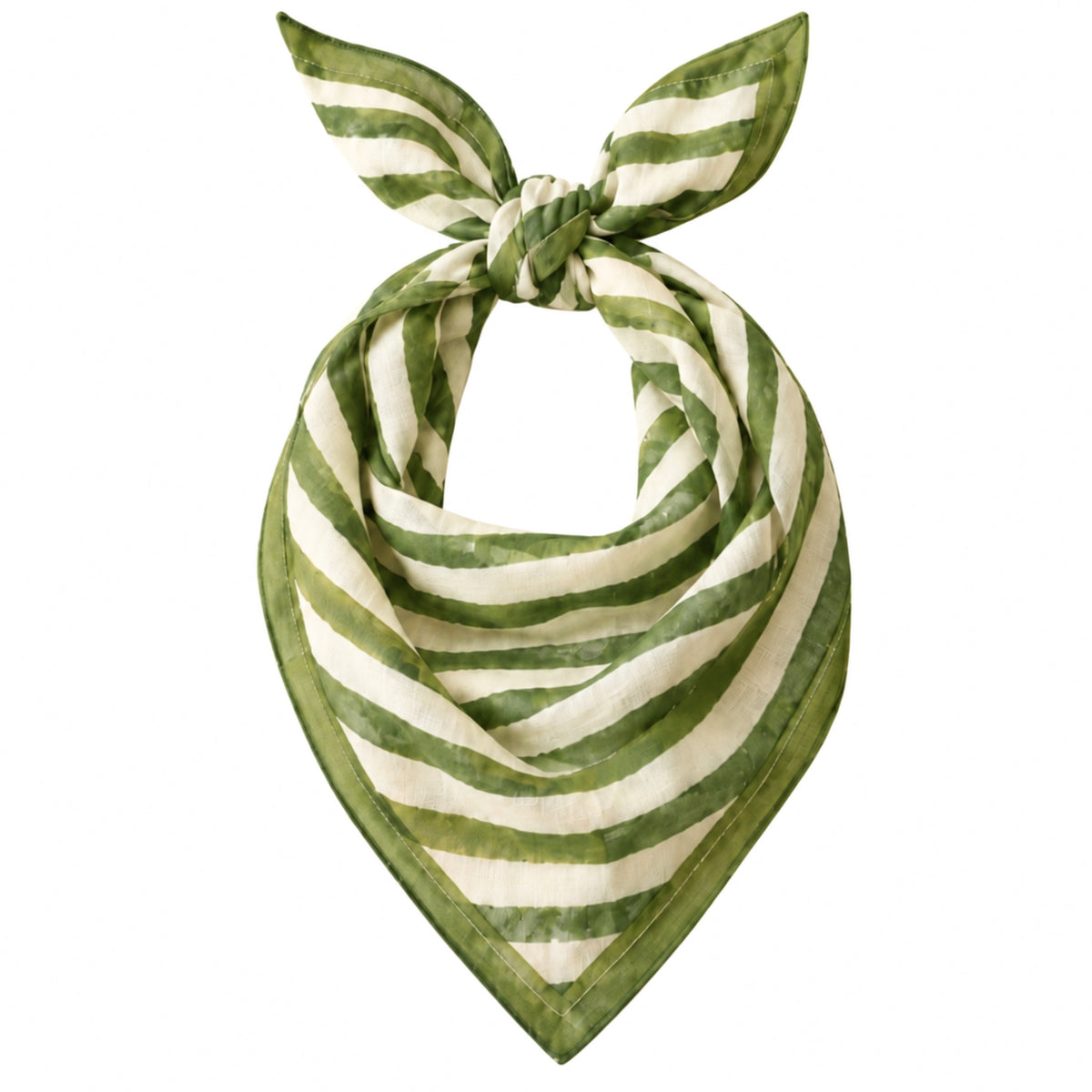 Basera & Baadal Set – Olive Green Stripes