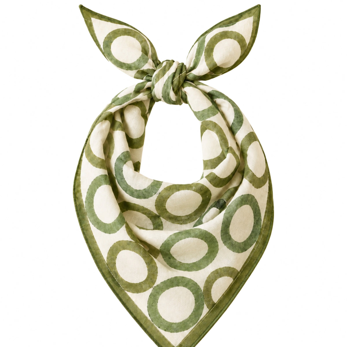 Basera & Baadal Set – Olive Green Circles