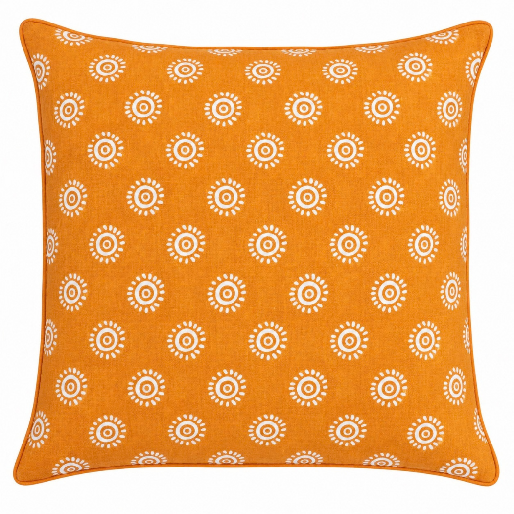 Bhor Linen Throw Pillow Cover