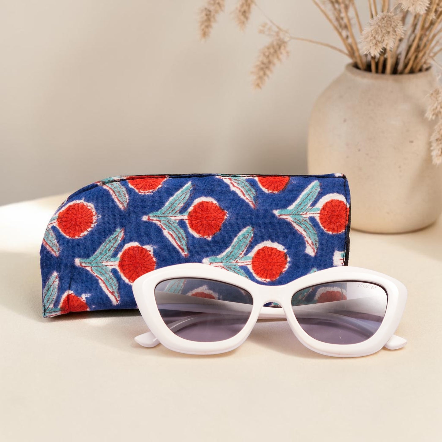 Noor Sunglasses Pouch - Indigo