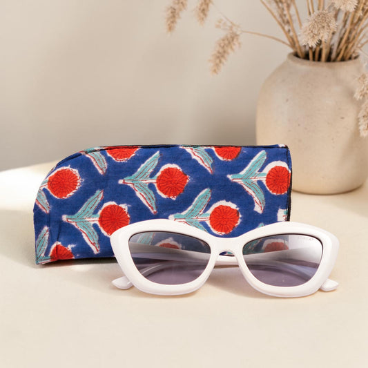 Noor Sunglasses Pouch - Indigo